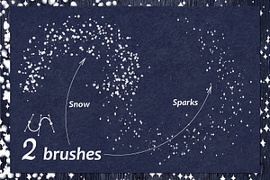 Vector Snow, Sparkling Brush AI