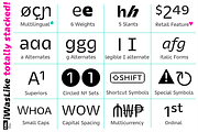 iWasLike Pro - 30 FONTS FULL FAMILY, a Sans Serif Font by California Type Foundry (Thumbnail 6 of 11)