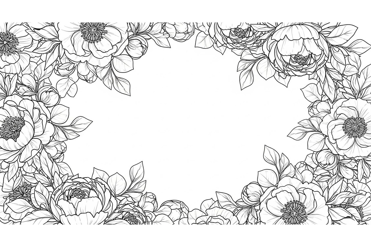 Floral Frame SVG Bundle, an Illustration by Gaye Art (Photo 15 of 31)
