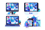 Company website vector Illustrations, a Work Illustration by Grivina's shop (Thumbnail 7 of 25)