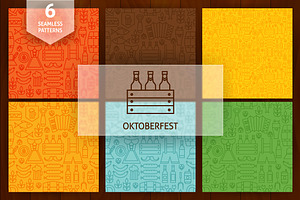 Oktoberfest Beer Line Patterns