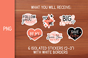 Love Stickers | Valentine Clipart, a Stationery Template by AnnaViolet_store (Thumbnail 2 of 9)