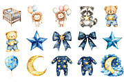 Watercolor Dreamy Animals Clipart, a Seasonal Illustration by CitraGraphics (Thumbnail 4 of 7)