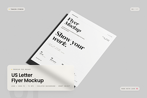 US Letter Flyer Mockup, an Advertising Mockup by Toasin Studio