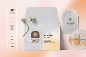 Geometry Floral Logo Kit