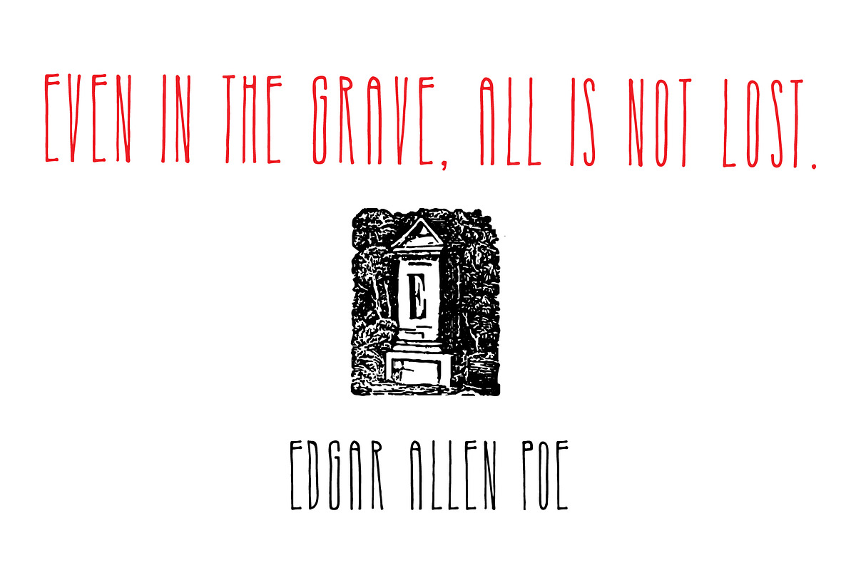 Nosferatu Display Font preview 2