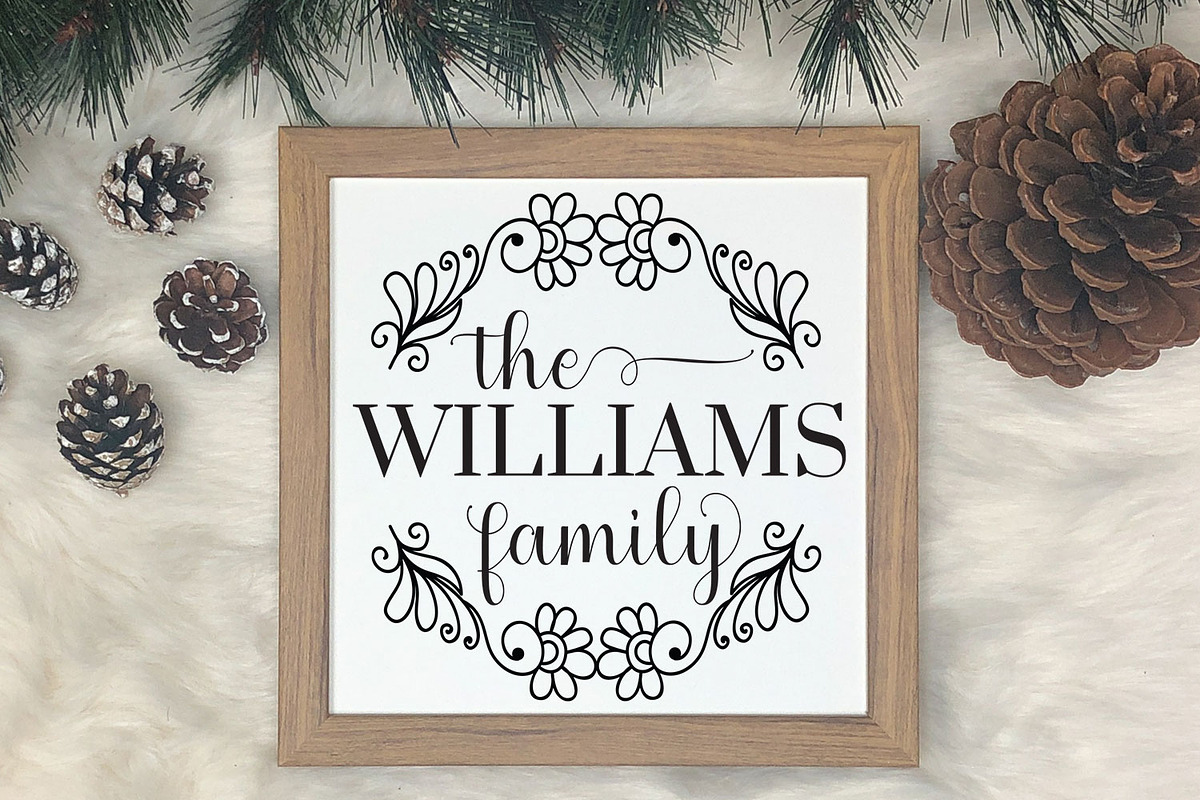 Family monogram SVG Bundle, an Object Graphic by Dasagani (Photo 4 of 8)