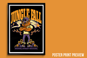 Jungle Fall T-Shirt Illustration