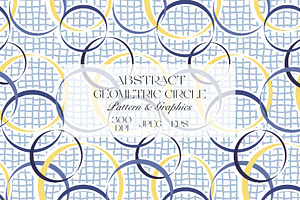 Abstract Geometric Circle Pattern, a Pattern Graphic by StudioGlouna