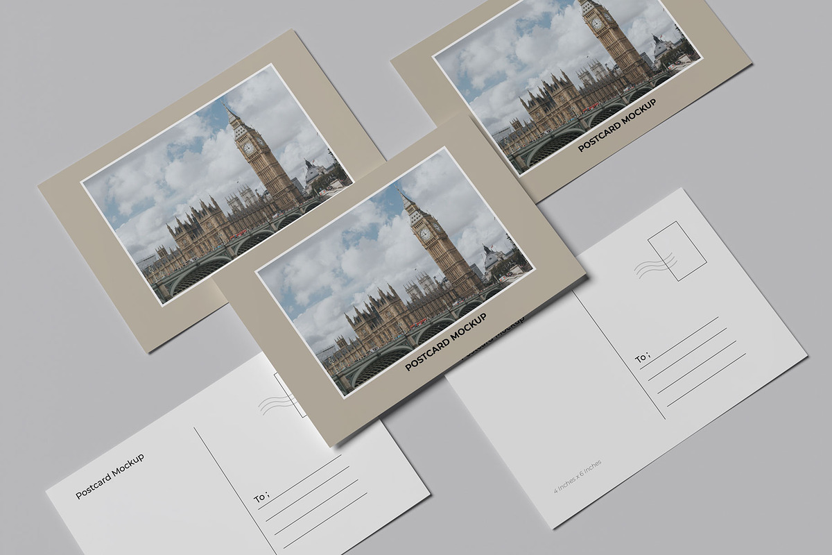 A6 Postcard Mockup, a Books & Magazine Mockup by Pexelyou (Photo 6 of 6)