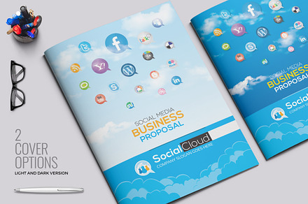 Social Media Project Proposal, a Brochure Template by ContestDesign