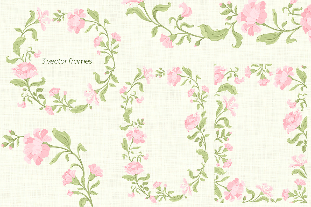 Floral Patterns & Illustrations, a Pattern Graphic by Inna Moreva (Photo 4 of 4)