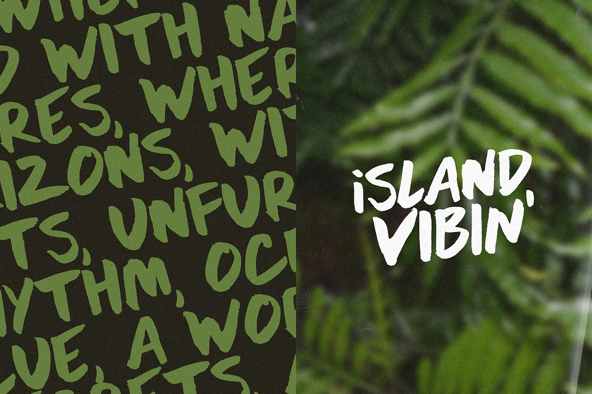 Aqua Tides - Brush Font, a Handwritten Font by Visual Blends (Photo 4 of 6)