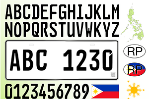 Philippines car license plate patter, an Icon by frizio