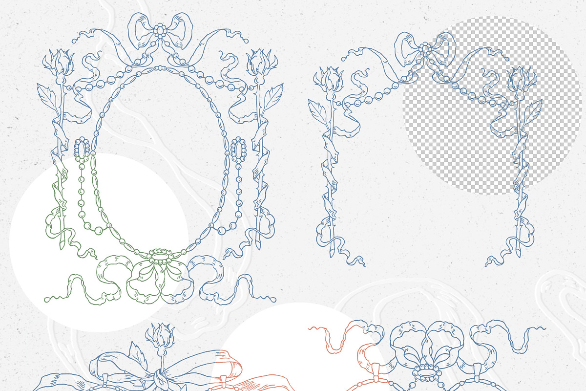 Victorian invitation frames, a Decorative Illustration by GrafikBoutique (Photo 3 of 11)