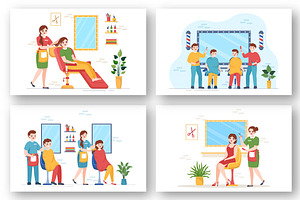 10 Barber Shop Illustration