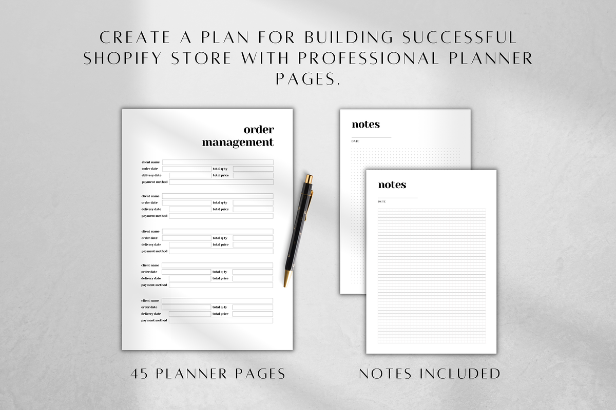 Printable Shopify Business Planner, a Stationery Template by BRANDcontent (Photo 3 of 6)