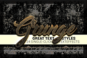 24 Styles - Grunge Collection, a Layer Style Add-On by Designer Essentials (Thumbnail 1 of 2)