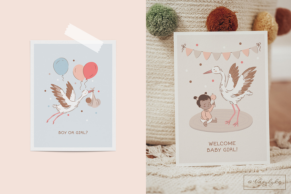 Welcome baby, a Decorative Illustration by Vasylyka (Photo 3 of 7)