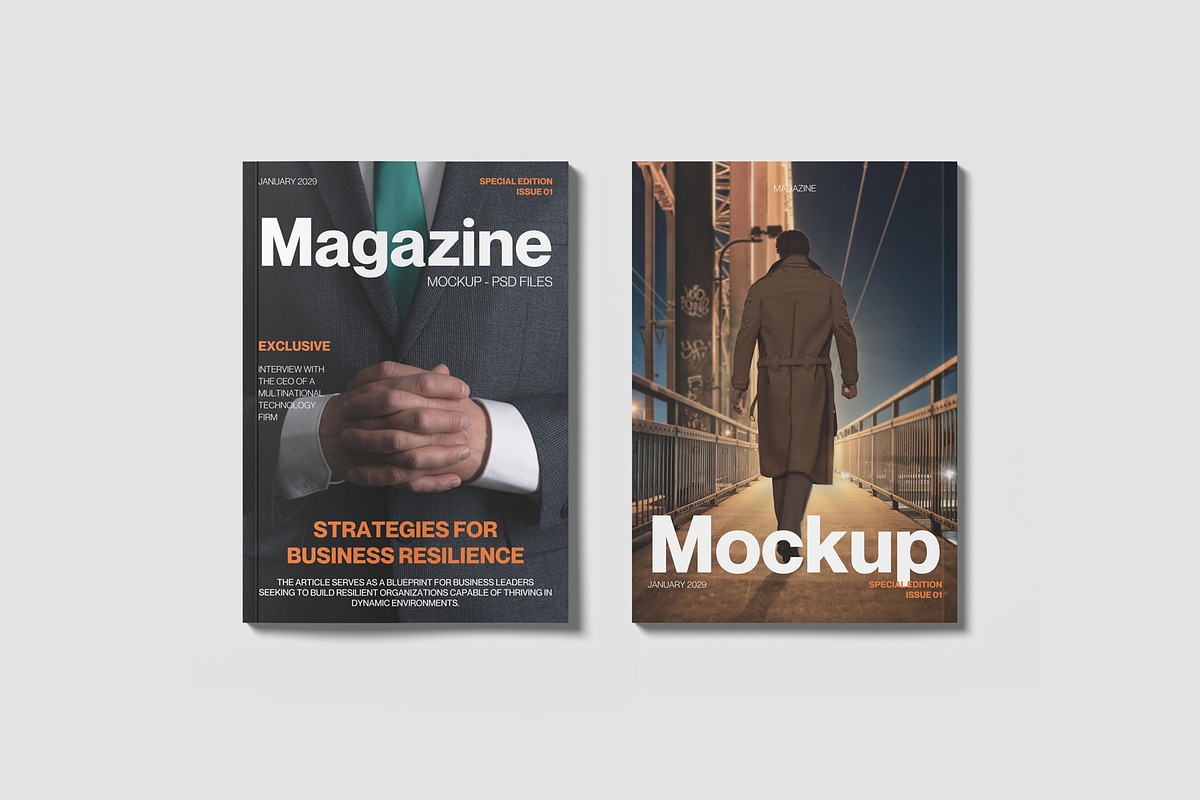 A4 Magazine Mockup Kit, a Books & Magazine Mockup by graphiccrew (Photo 13 of 16)