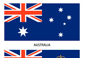 Australian flags set vector, an Education Illustration by frizio (Thumbnail 2 of 4)