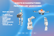 Robots In Manufacturing Facilities, an Object 3D Model by Artem Varnitsin (Thumbnail 1 of 16)