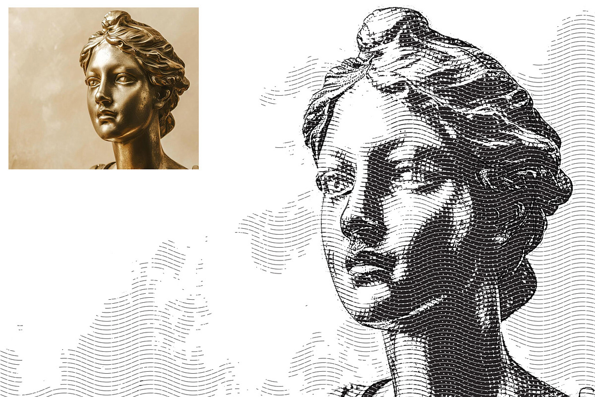 Sketch Photoshop Action, an Action Add-On by resumetemplathttps://d3es (Photo 7 of 9)