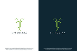 Spirulina Seaweed Logo Design Icon, a Branding & Logo Template by Morvana Crew