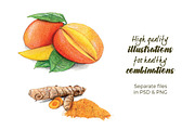 10 Green Smoothie Ingredients, a Healthcare Illustration by Miriam Figueras (Thumbnail 3 of 6)