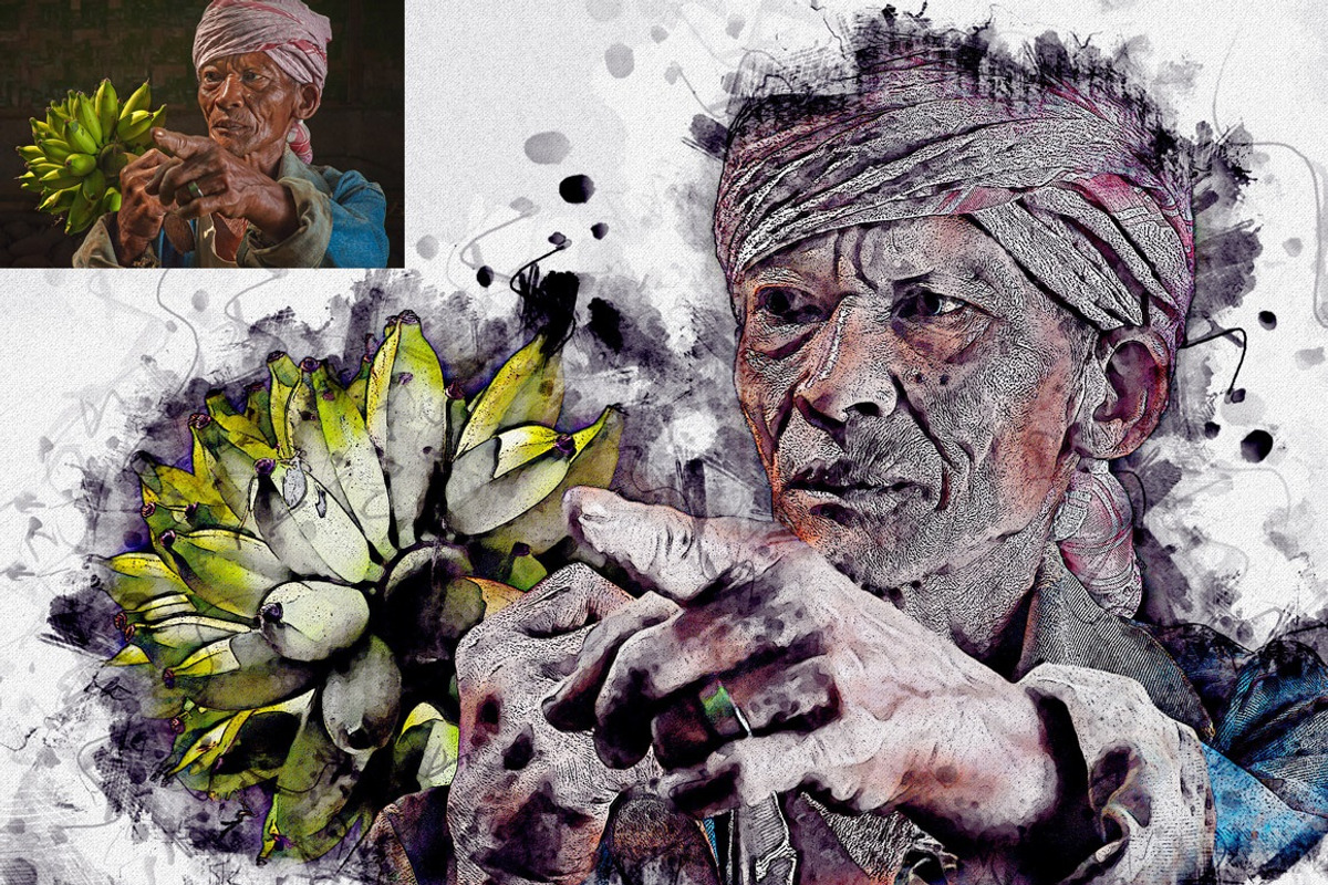 Ink Art Photoshop Action, an Action Add-On by MRI STUDIO (Photo 10 of 13)