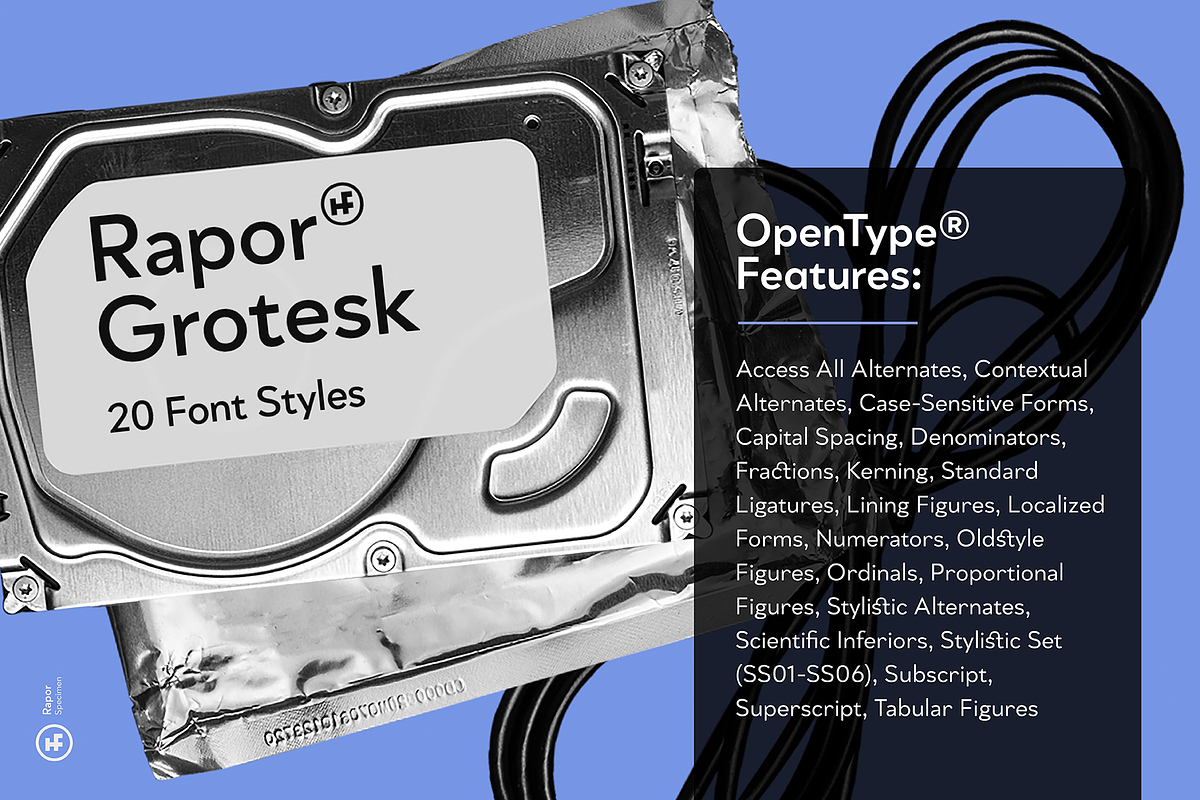 Rapor Grotesque - 20 Fonts, a Sans Serif Font by Hurufatfont (Photo 7 of 15)