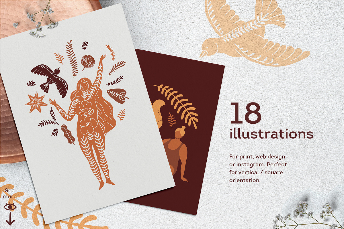 Body positive set. Vector elements., an Object Graphic by anna khramtsova (Photo 3 of 10)