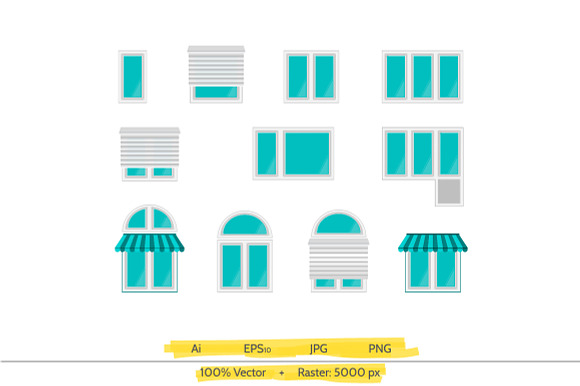 Window Vector Icons Set