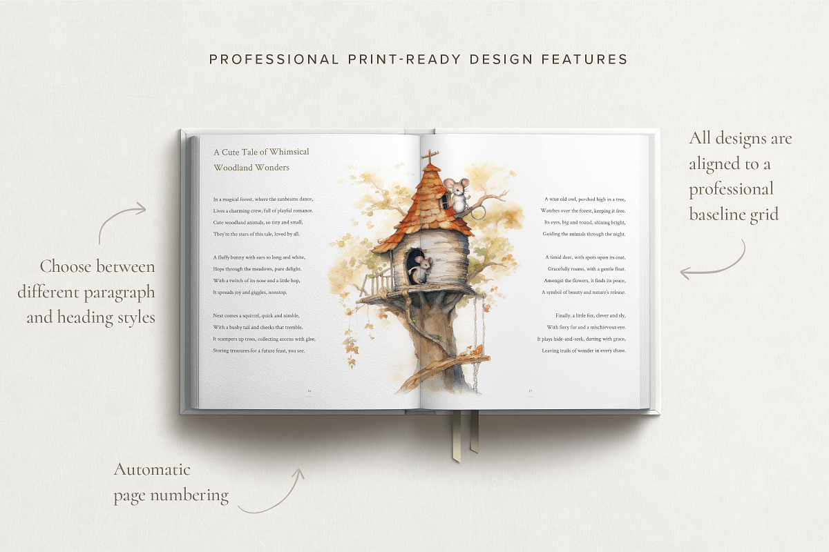 Minimal Children's Book Template, a Magazine Template by Ruben Stom (Photo 2 of 13)