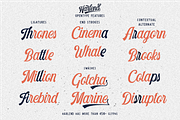 Harlend (6 font with bonus), a Script Font by Angin Studio (Thumbnail 5 of 16)