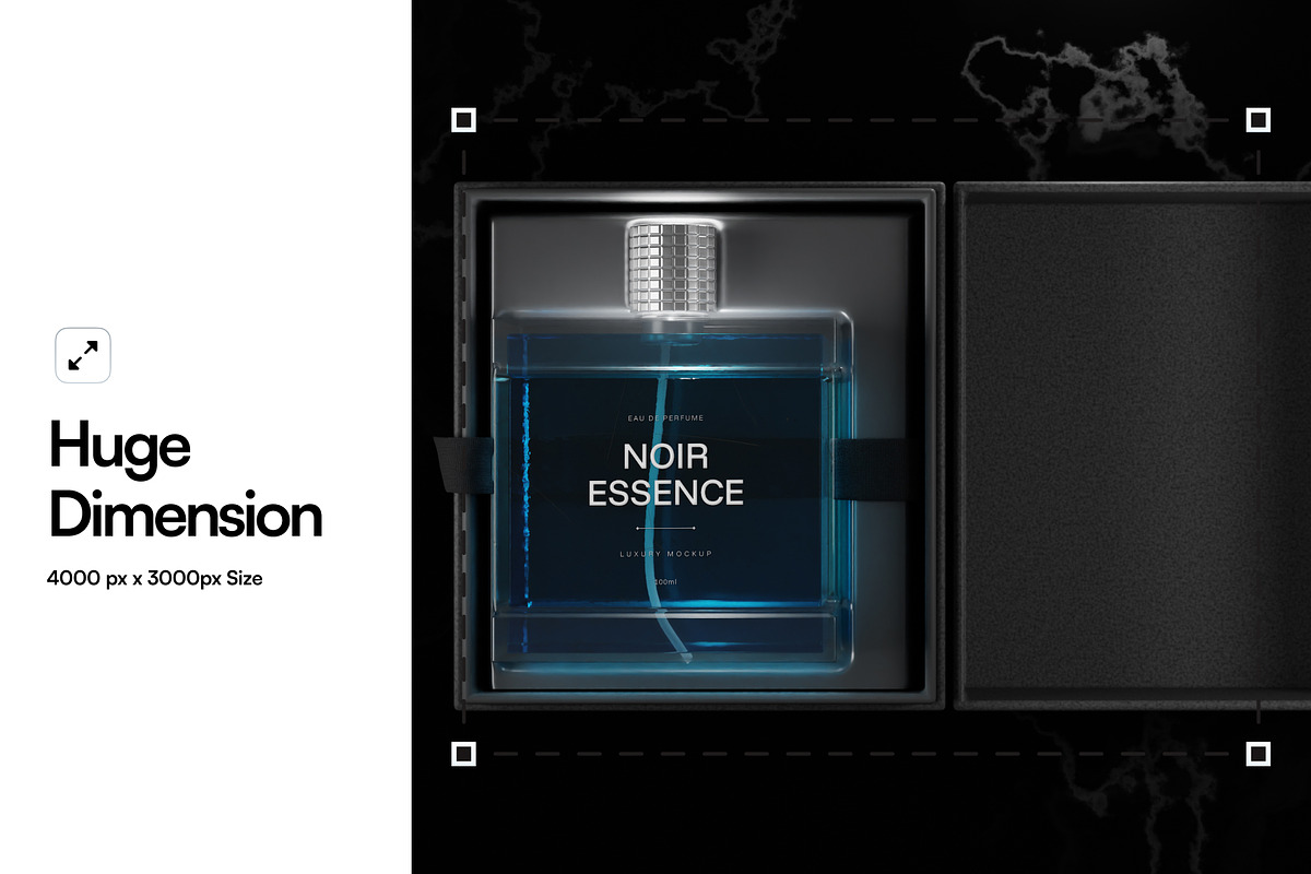 Luxury Bottle Perfume Mockup, a Packaging Mockup by SLAB! Design (Photo 2 of 6)