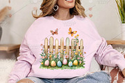 Easter Spring Fence Clipart PNG, an Illustration by Canvas Craft (Thumbnail 4 of 7)