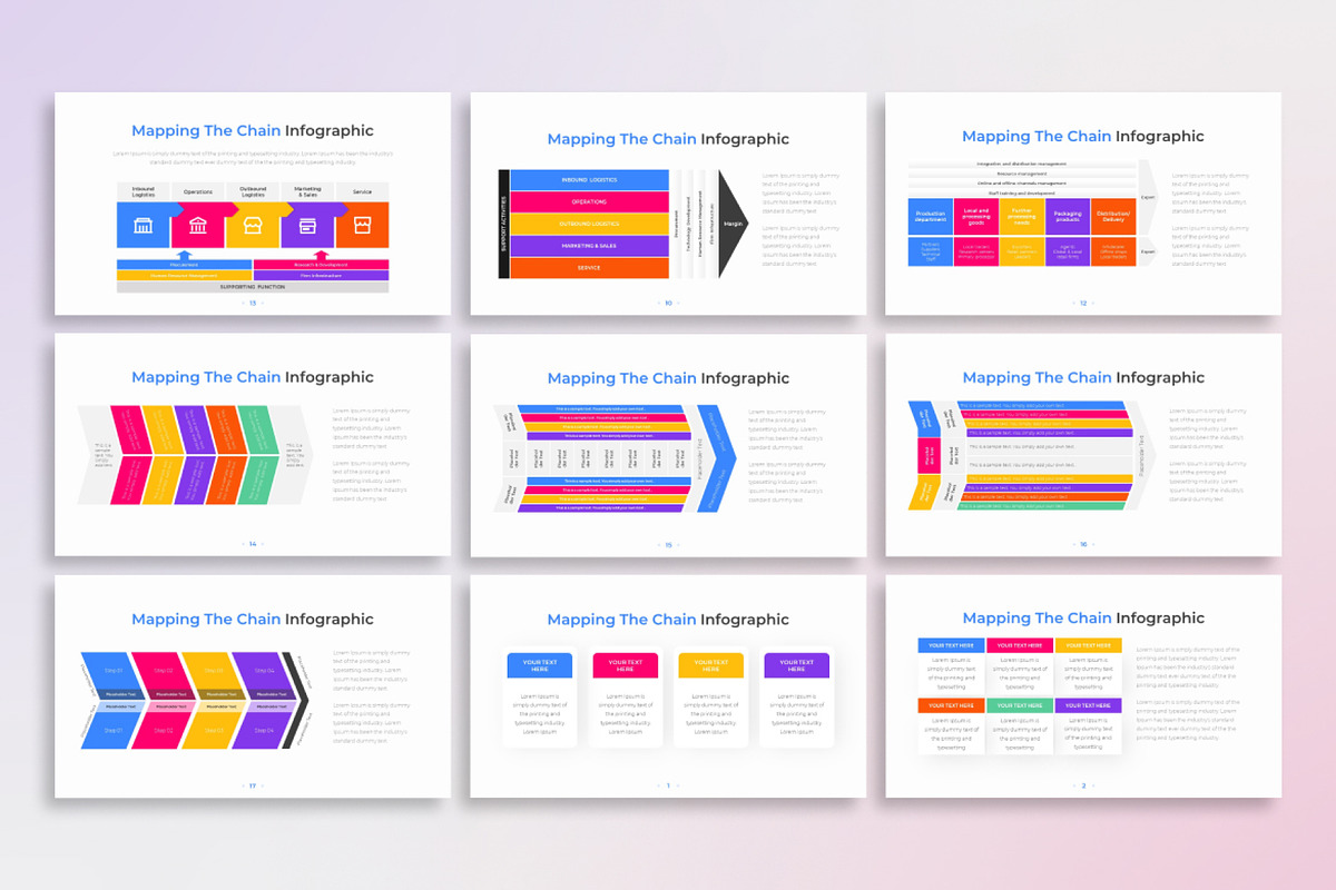 Mapping Chain PowerPoint Infographic, a Presentation Template by Digitcase x Wealthwells (Photo 3 of 4)