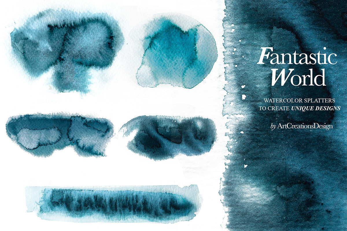 Watercolor Fantastic World Clipart, a Person Illustration by ArtCreationsDesign (Photo 14 of 23)