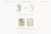 Minimalist Floral Woman Lineart, an Illustration by Saga Design Studio (Thumbnail 3 of 5)