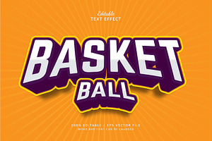 Text Effect Basketball