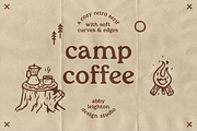 CAMP COFFEE by Abby Leighton, a Serif Font by Abby Leighton Studio (Thumbnail 1 of 4)