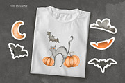 Watercolor Halloween set, an Object Graphic by OrangePeafowlArt (Thumbnail 6 of 21)