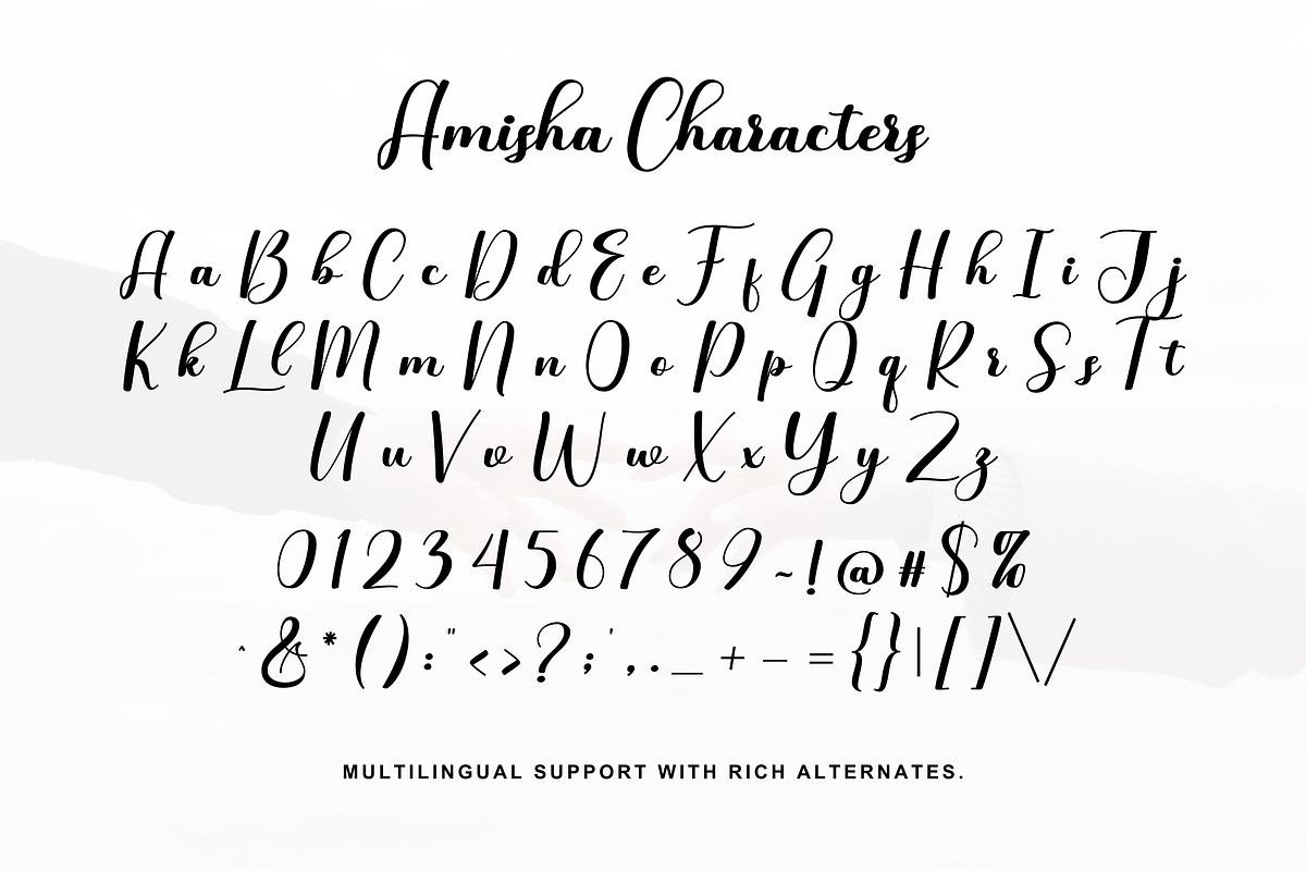 Amisha, a Script Font by Gatype (Photo 7 of 9)