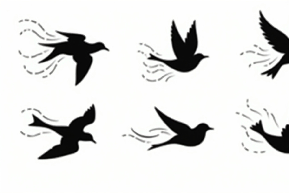 Flying Bird Silhouette Bundle, an Illustration by hafijul (Photo 4 of 10)