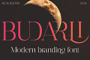 Budarli | Modern Serif Display Font, a Serif Font by MchCrafter (Thumbnail 1 of 9)