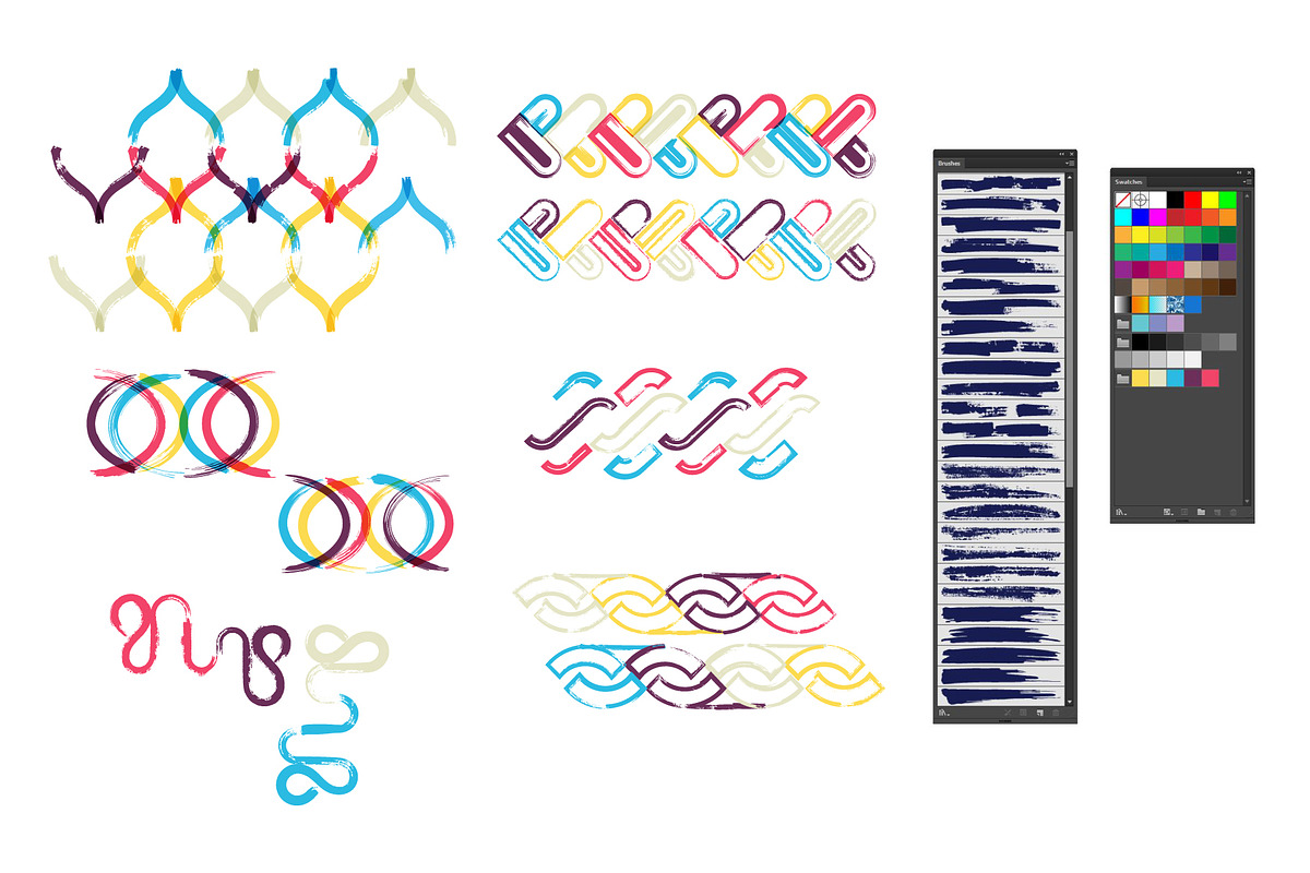 1200 Paint and Ink brushes, a Brush Add-On by Graphic patterns (Photo 6 of 8)