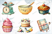 Vintage Baking Sublimation Clipart, a Graphic by designcity5 (Thumbnail 3 of 5)