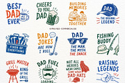 Best Dad Clipart Father's Day PNG, a Seasonal Illustration by SugarCloudStudioArt (Thumbnail 1 of 5)