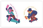 36 Skateboarding Elements x2 Styles, a Graphic by monkik (Thumbnail 17 of 25)